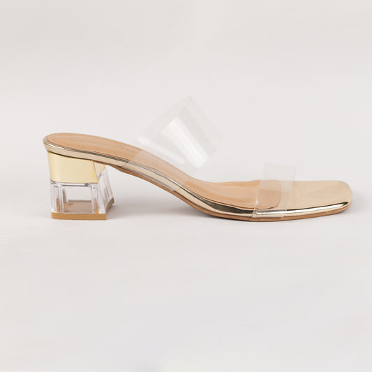 Tanya transparent block heels