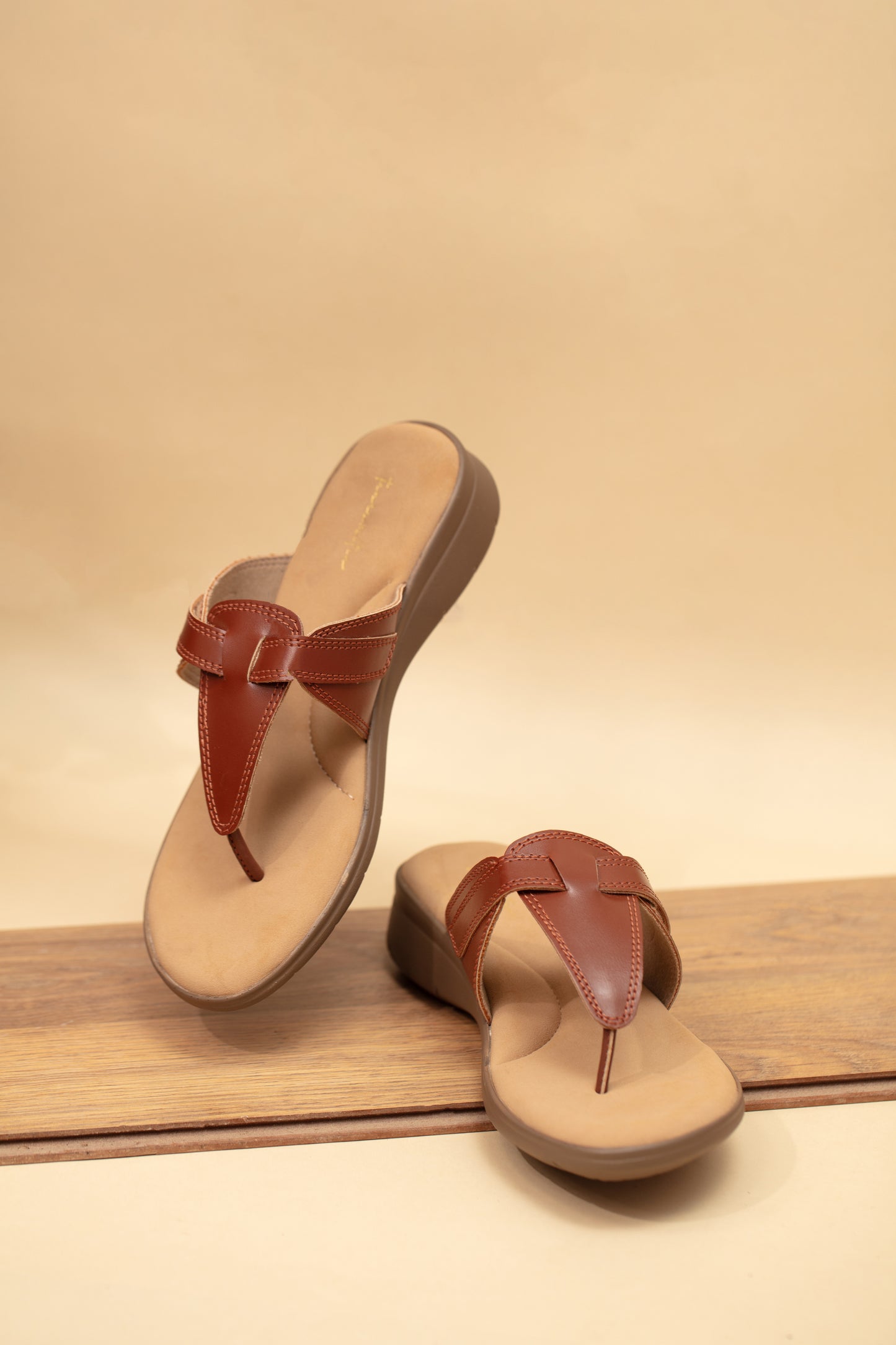 Regal comfort flatforms in brown