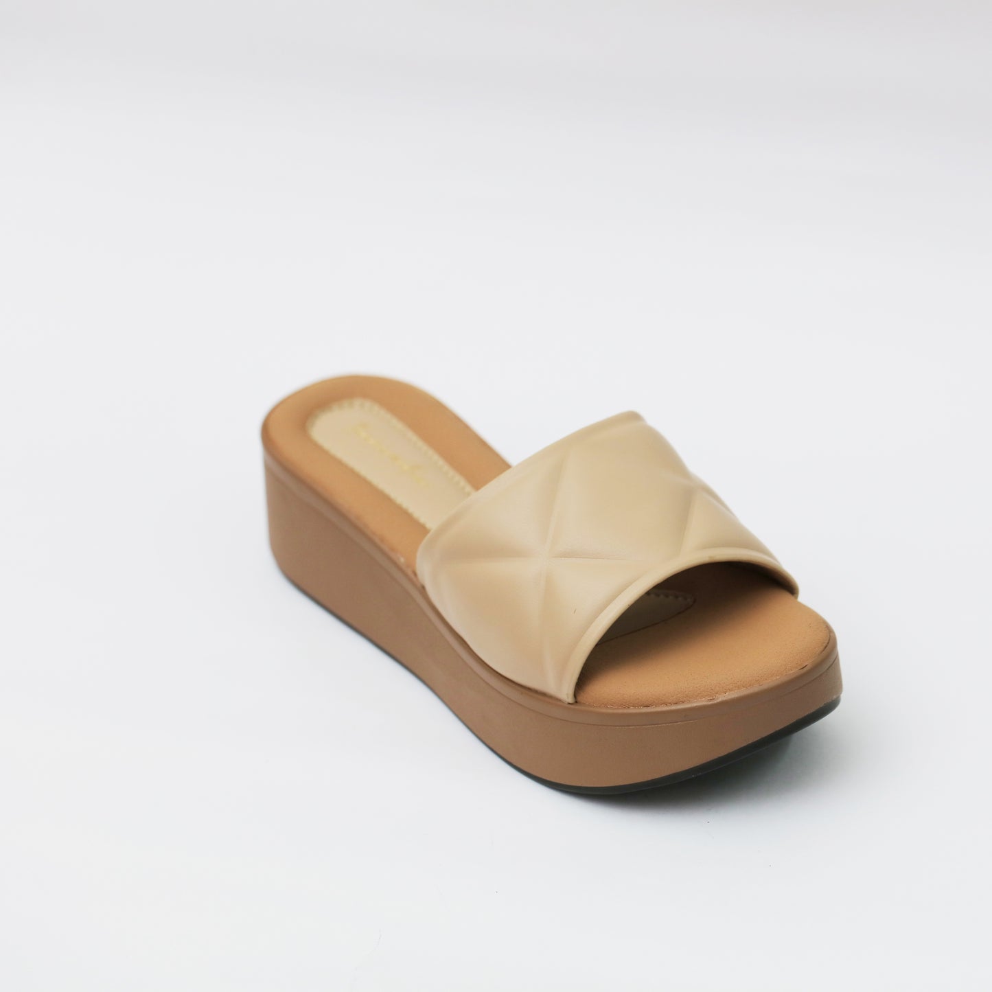 Mista flatform in beige heel sandals