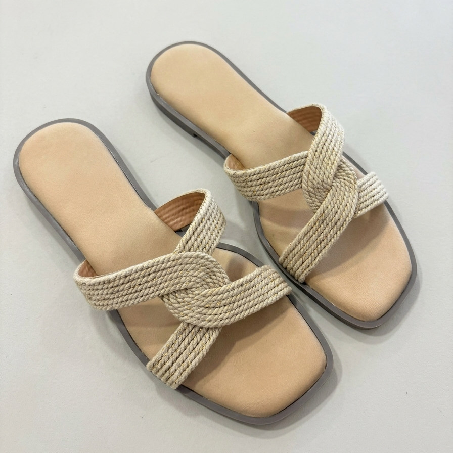 Dia boho sliders in beige