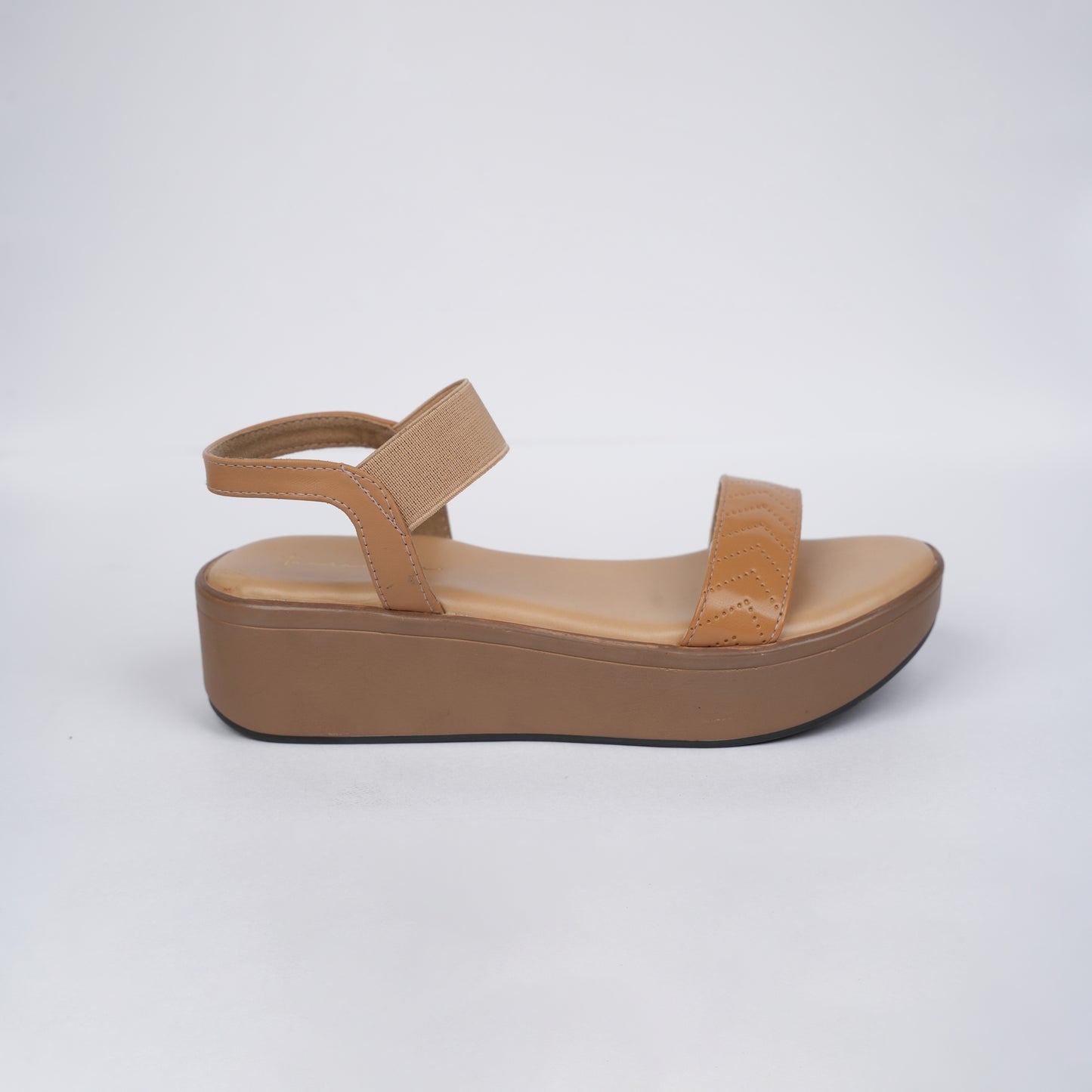Monica wedge sandals in Tan