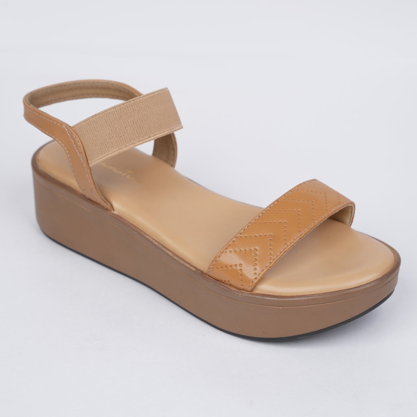 Monica wedge sandals in Tan