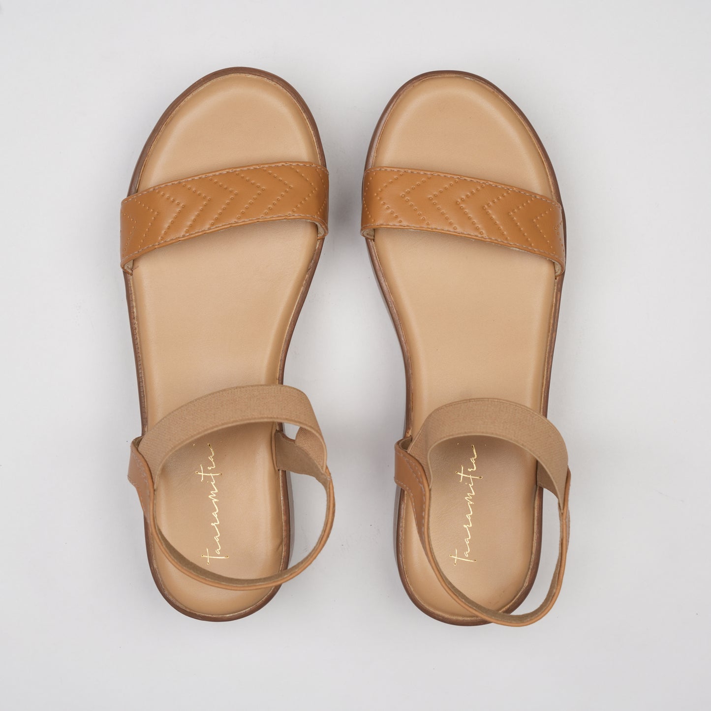 Monica wedge sandals in Tan