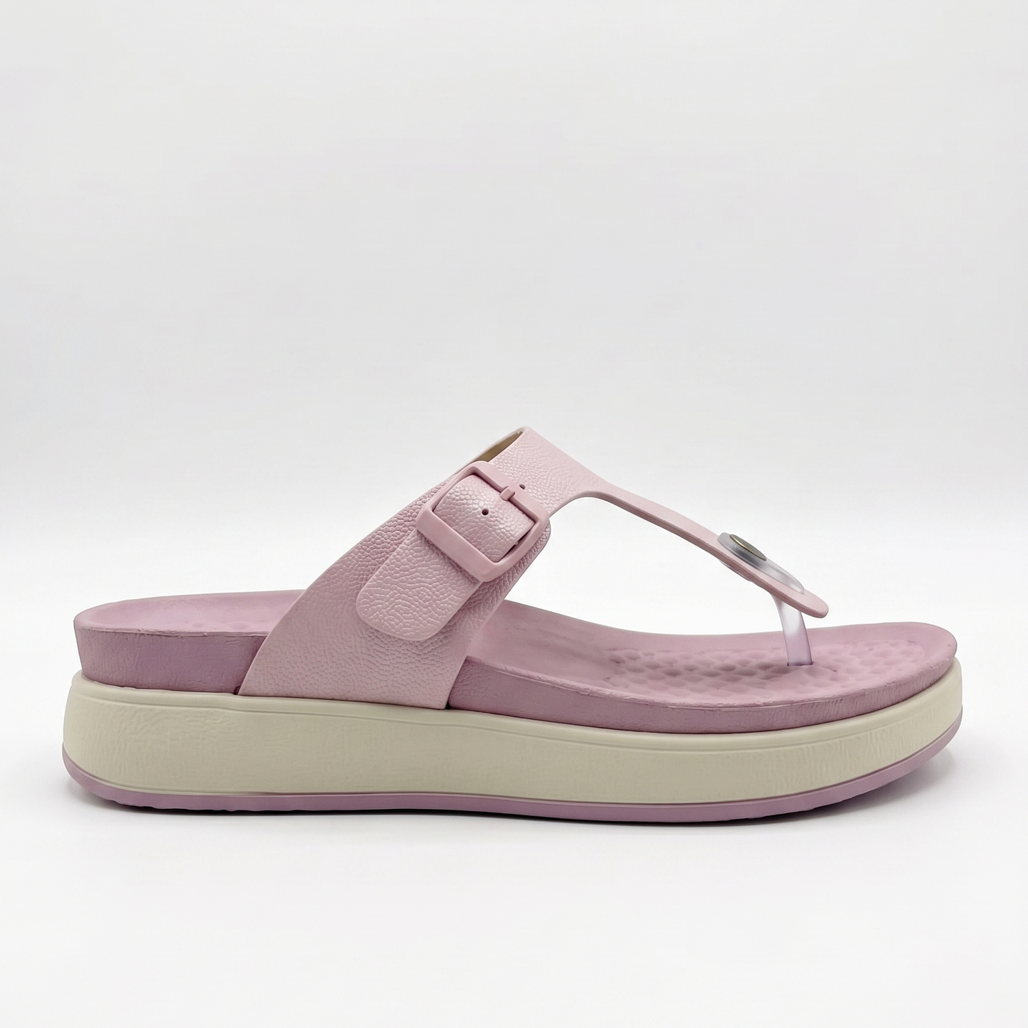 Avantika comfort T-strap flats in peach
