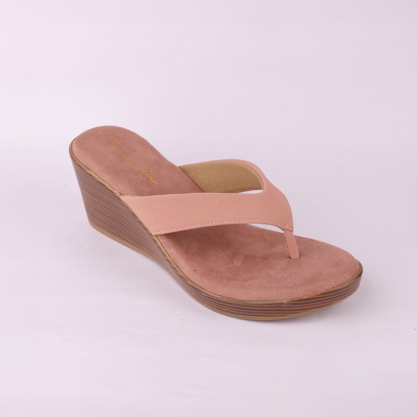 Nadia wedges in Peach