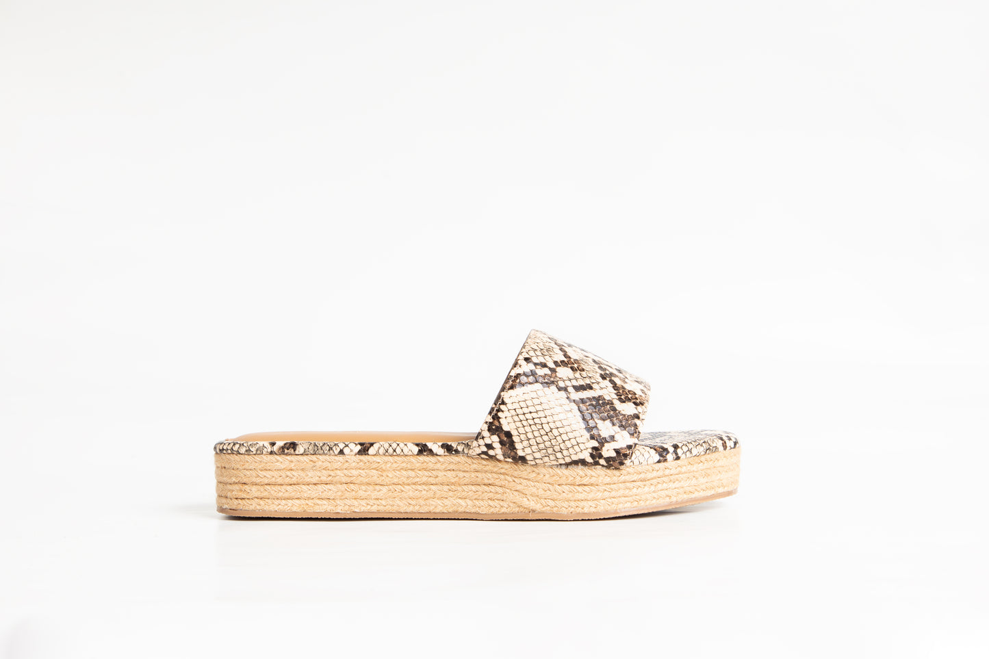 Valerie Jute flatform wedges in Beige
