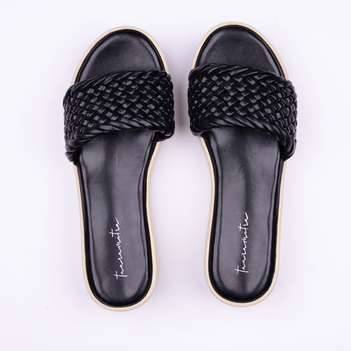 Rachel braided wedges in Black