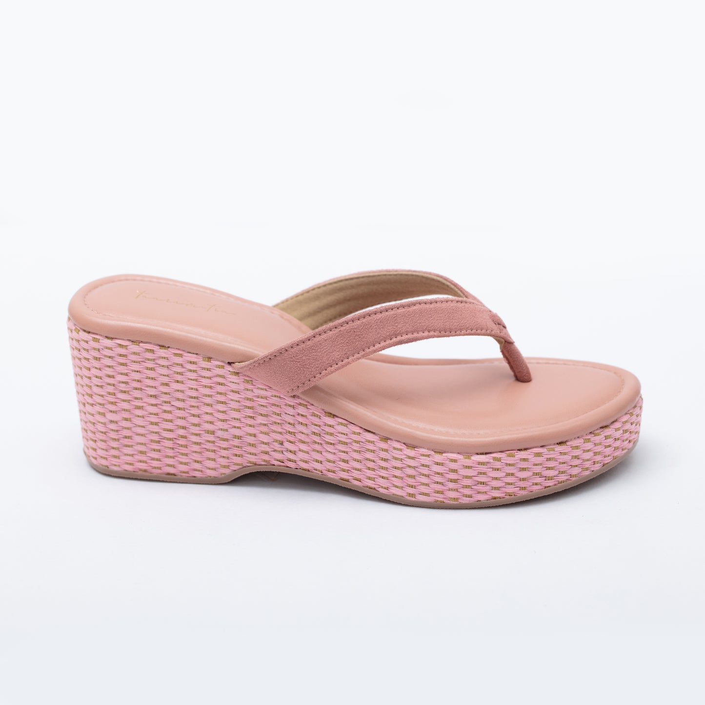 Juniper peach wedge sandals