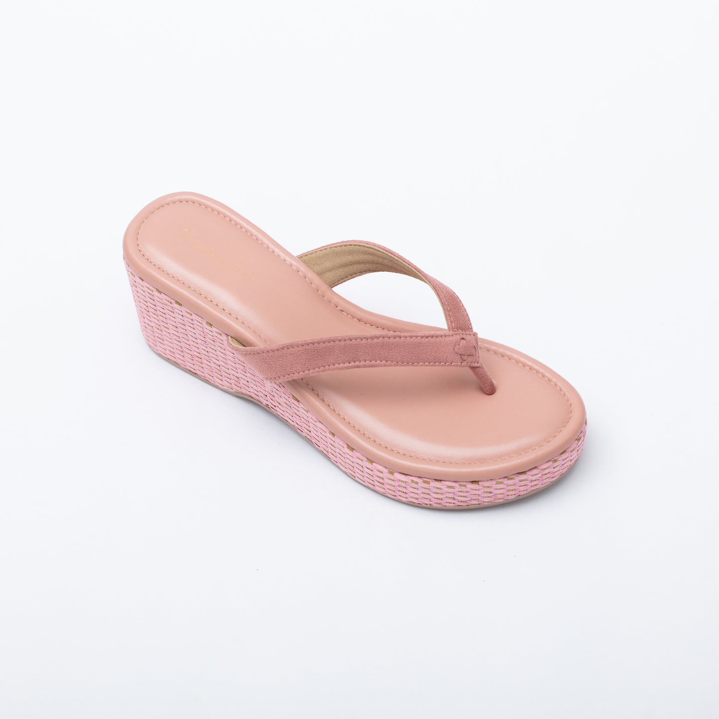 Juniper peach wedge sandals
