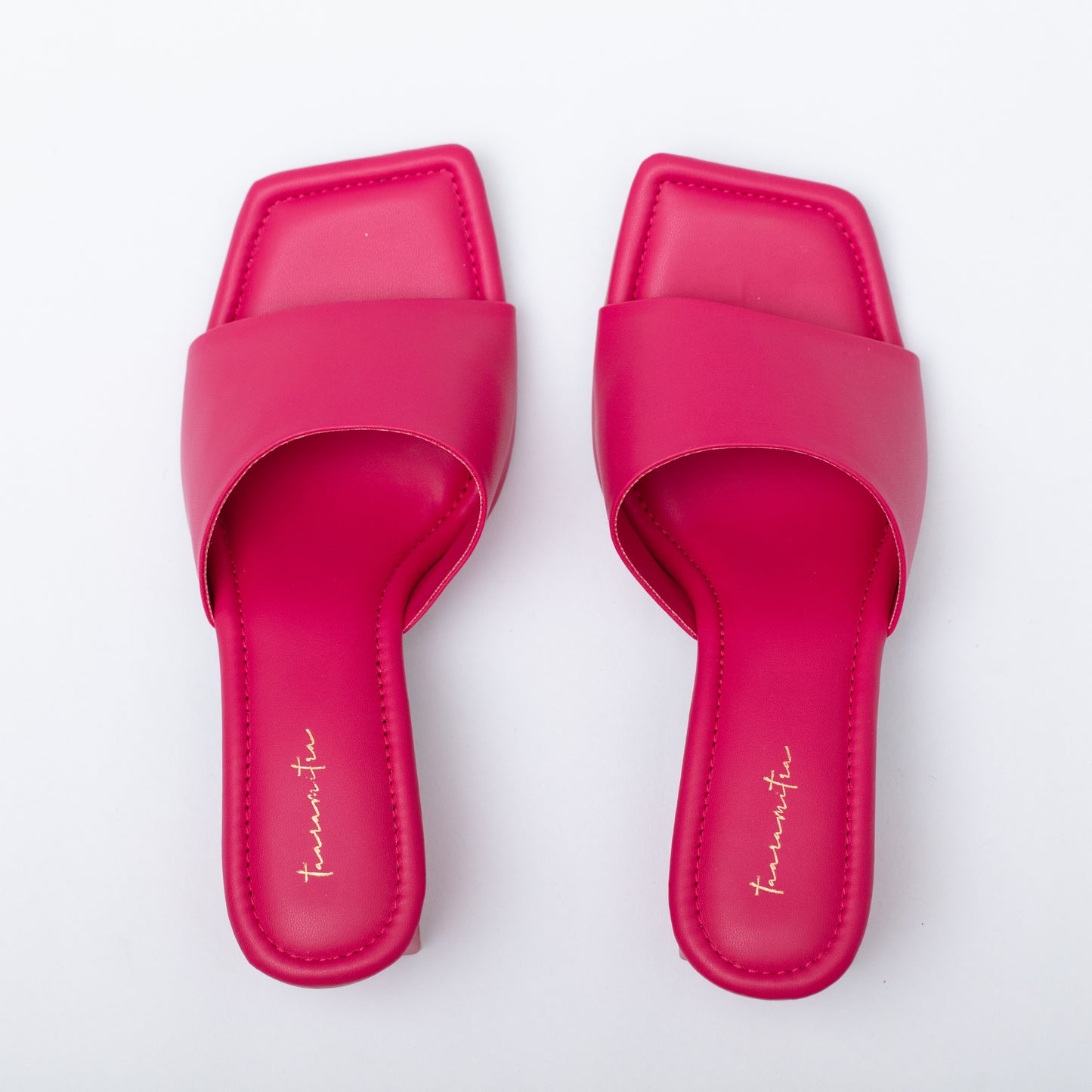 Betty color block heel sandals in pink