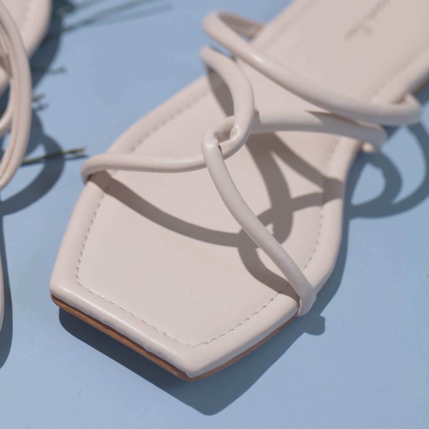 Emily thin strap flats in nude