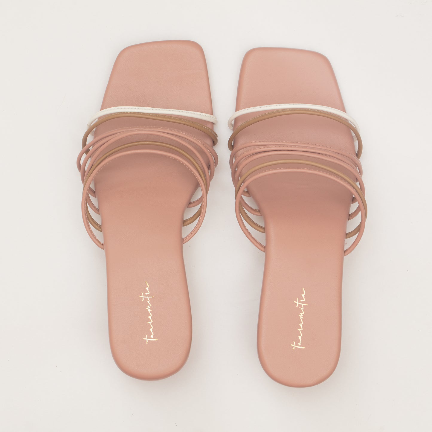Jazz Multistrap round heels in Peach
