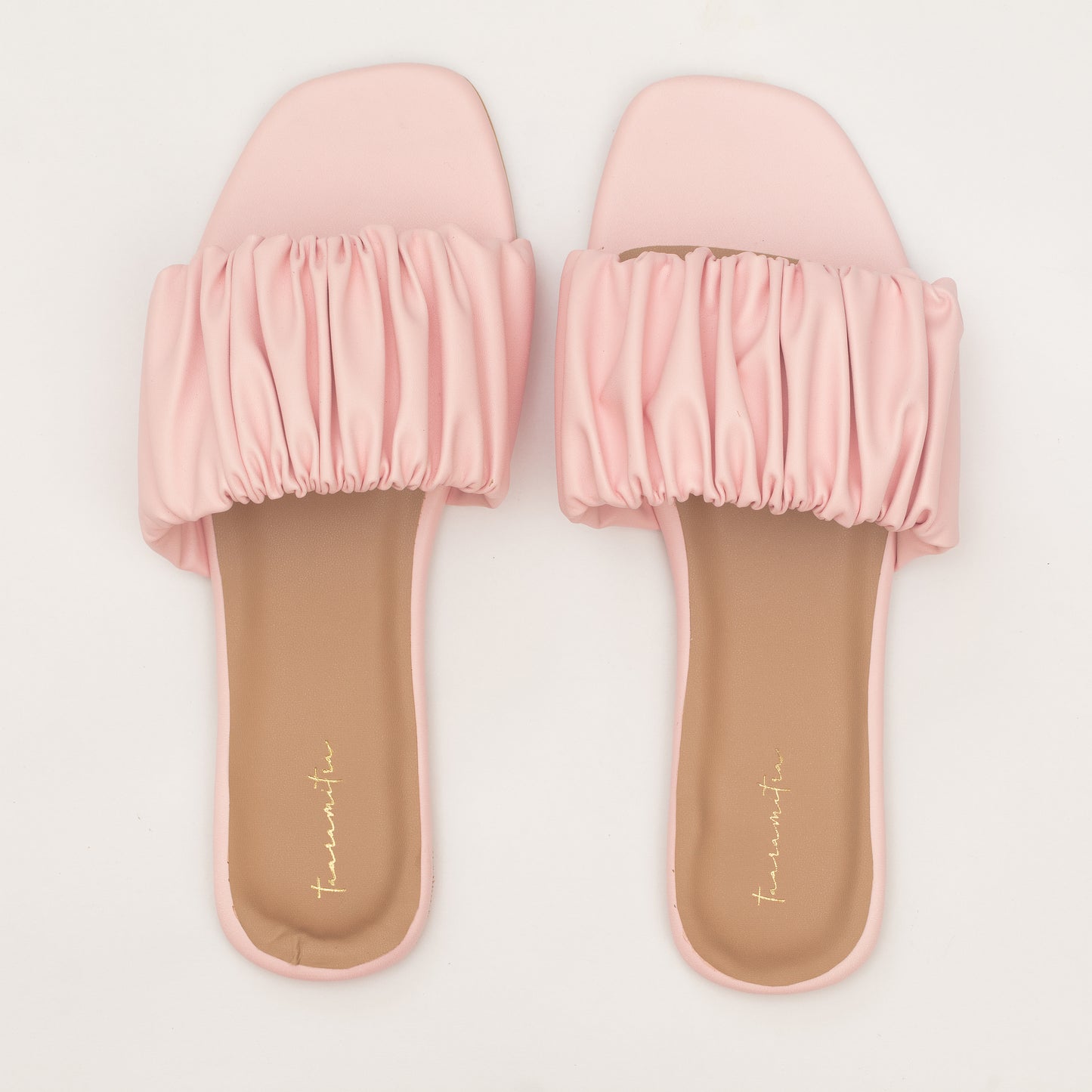 Kelly slider flats in Peach