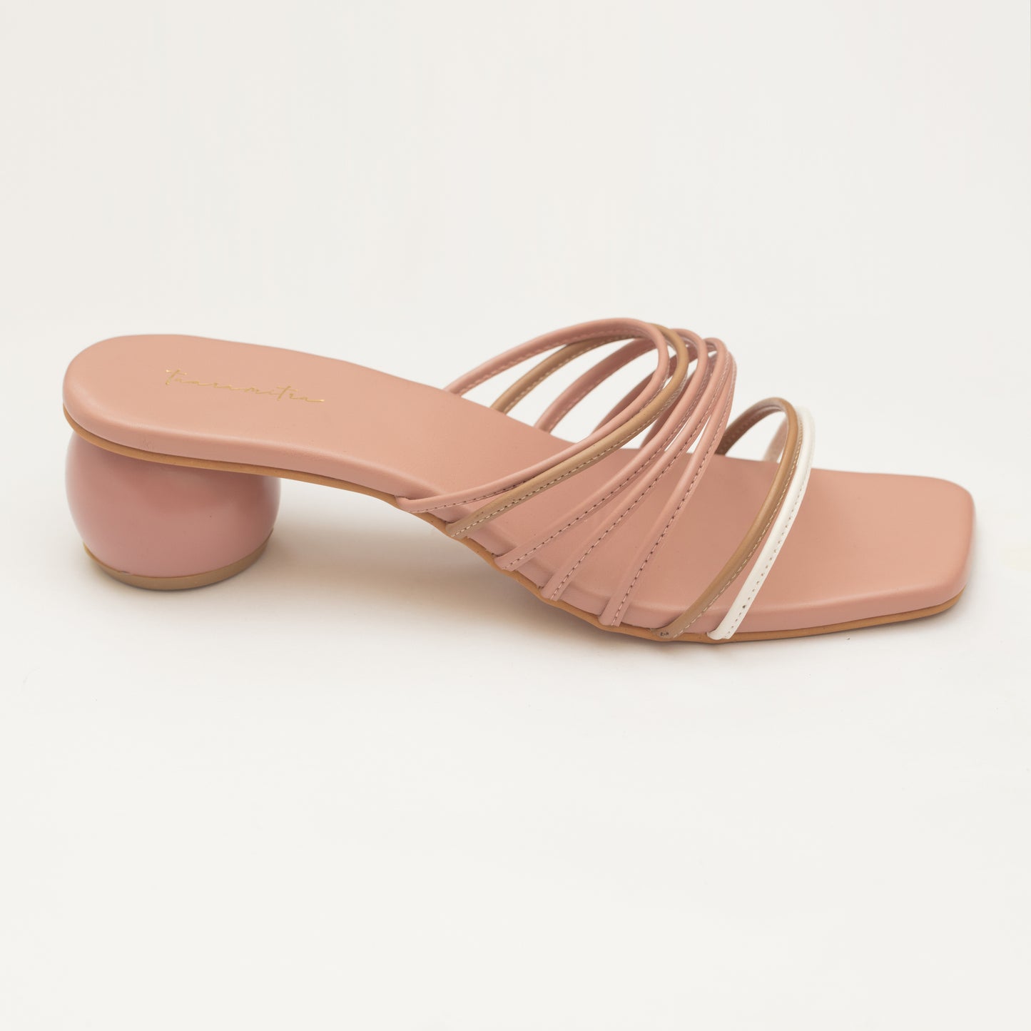 Jazz Multistrap round heels in Peach