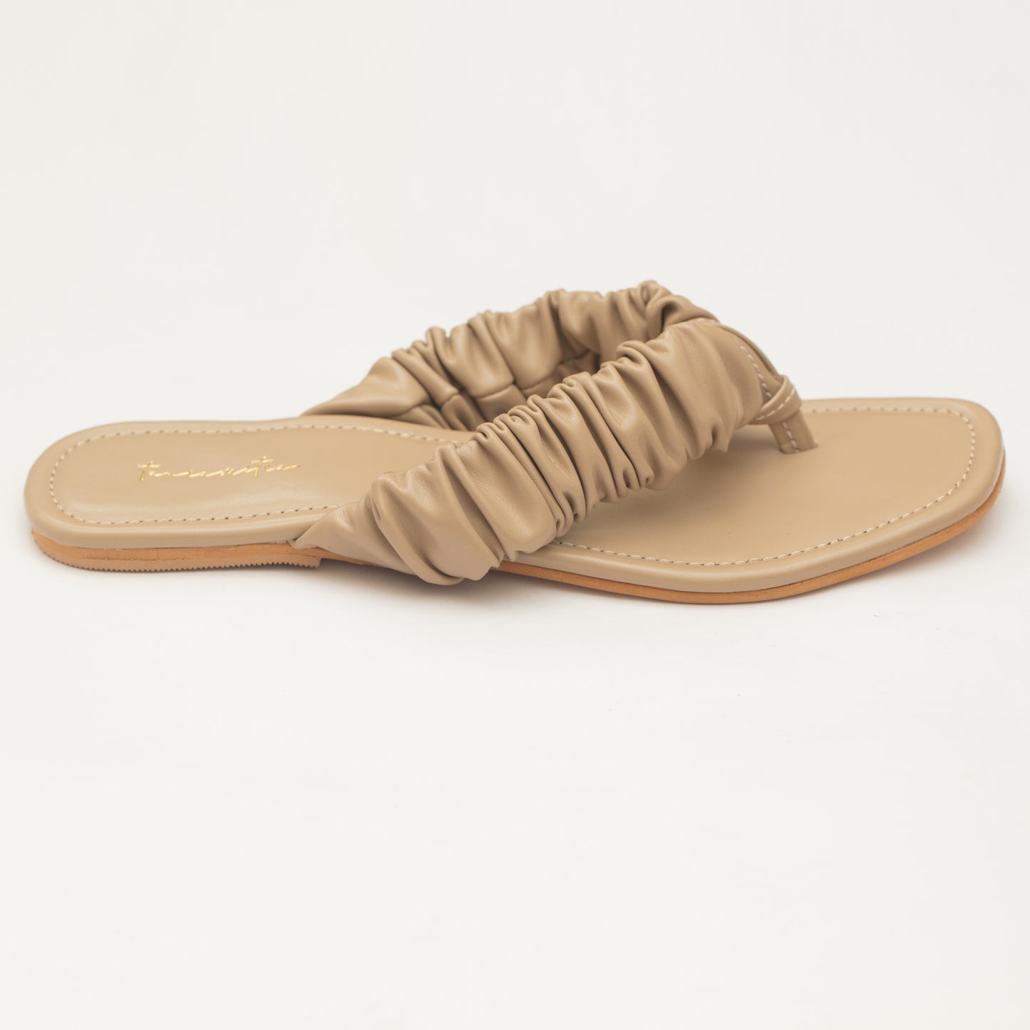 Jenny thong flats in Nude