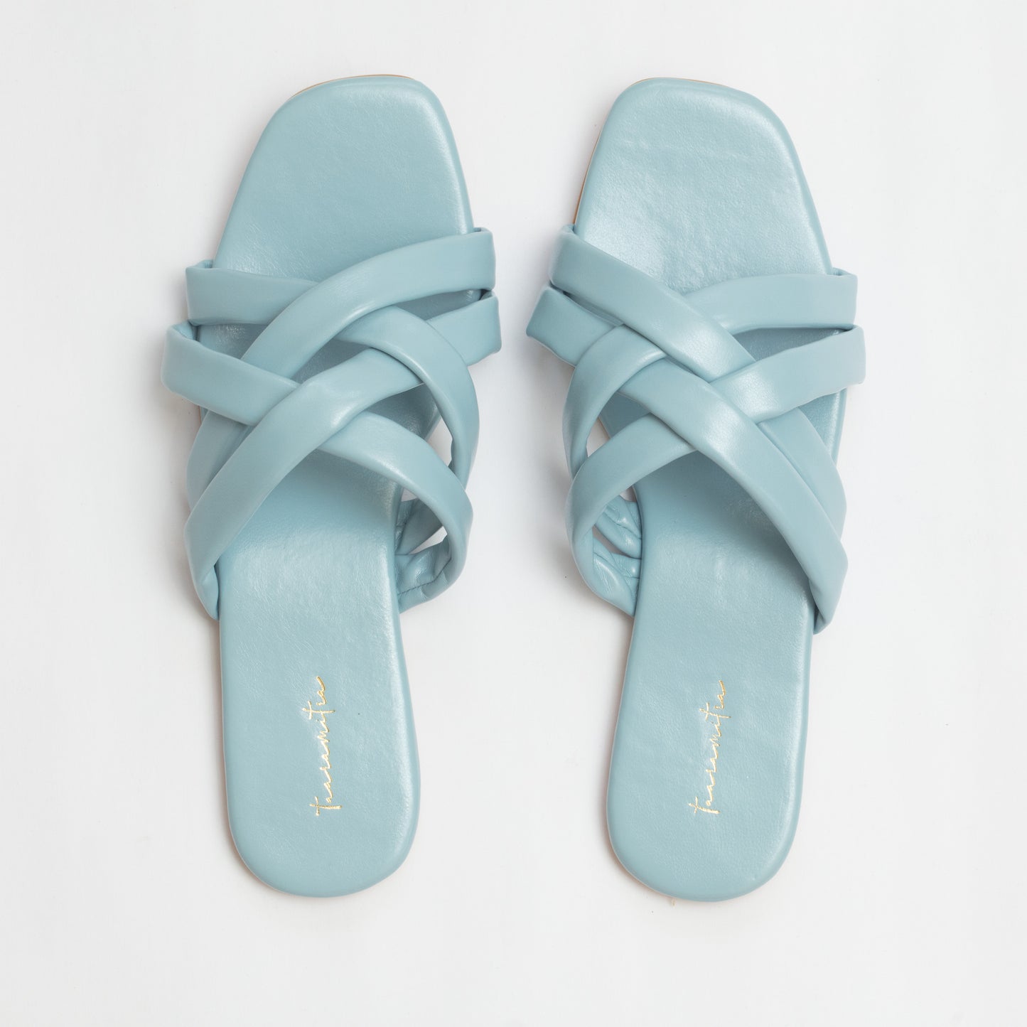 Sakkari interweave flats in blue