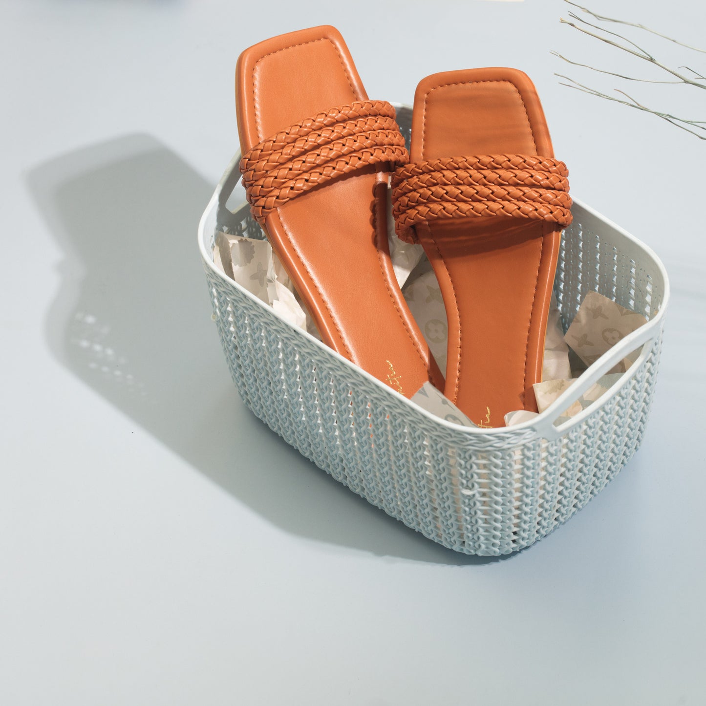 Halep strappy flats in Brown