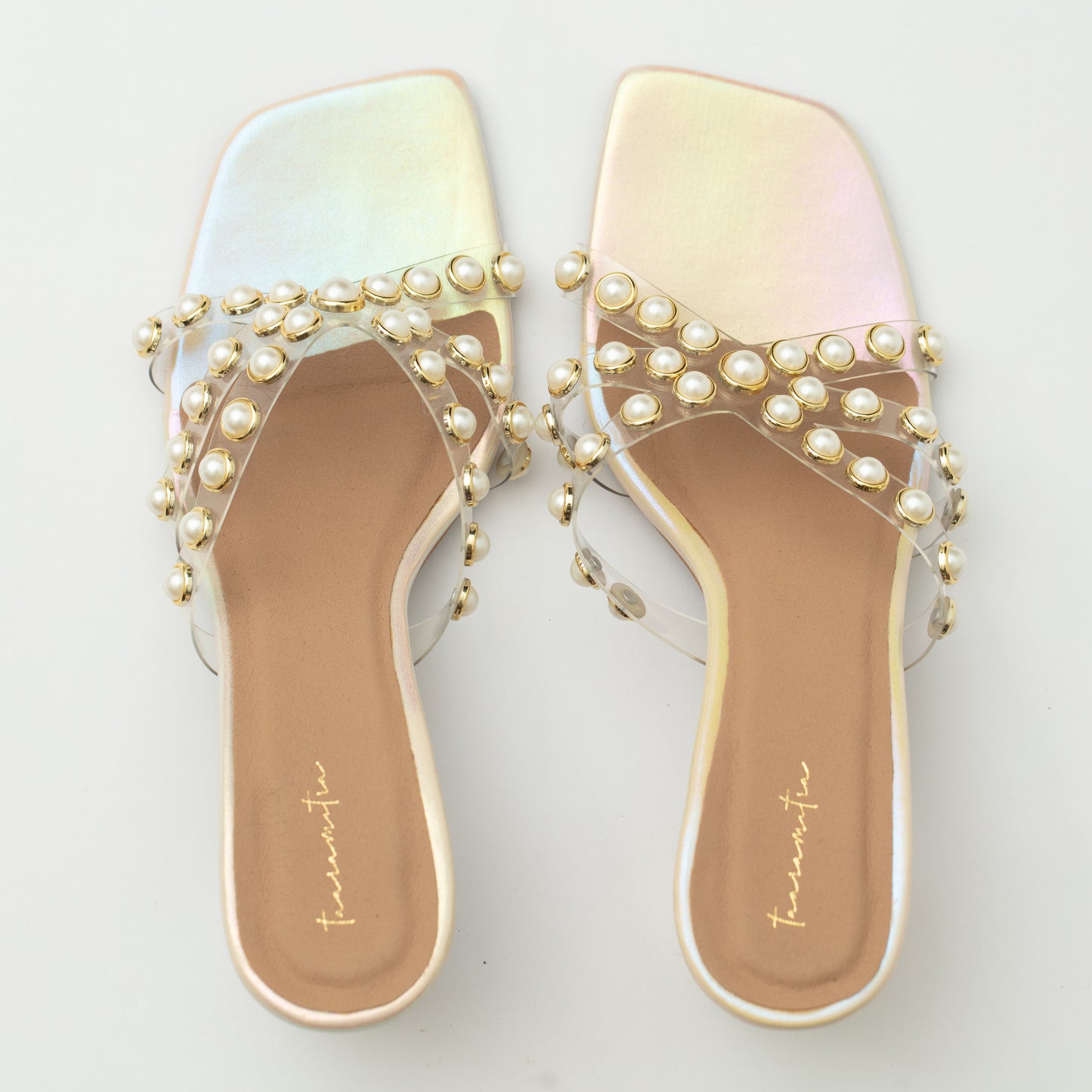 Riya pearl block heels