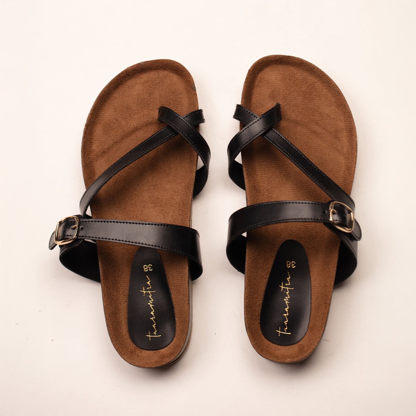 Zoya toe ring flats in black