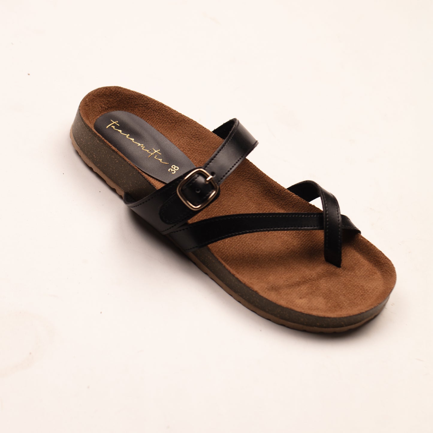 Zoya toe ring flats in black