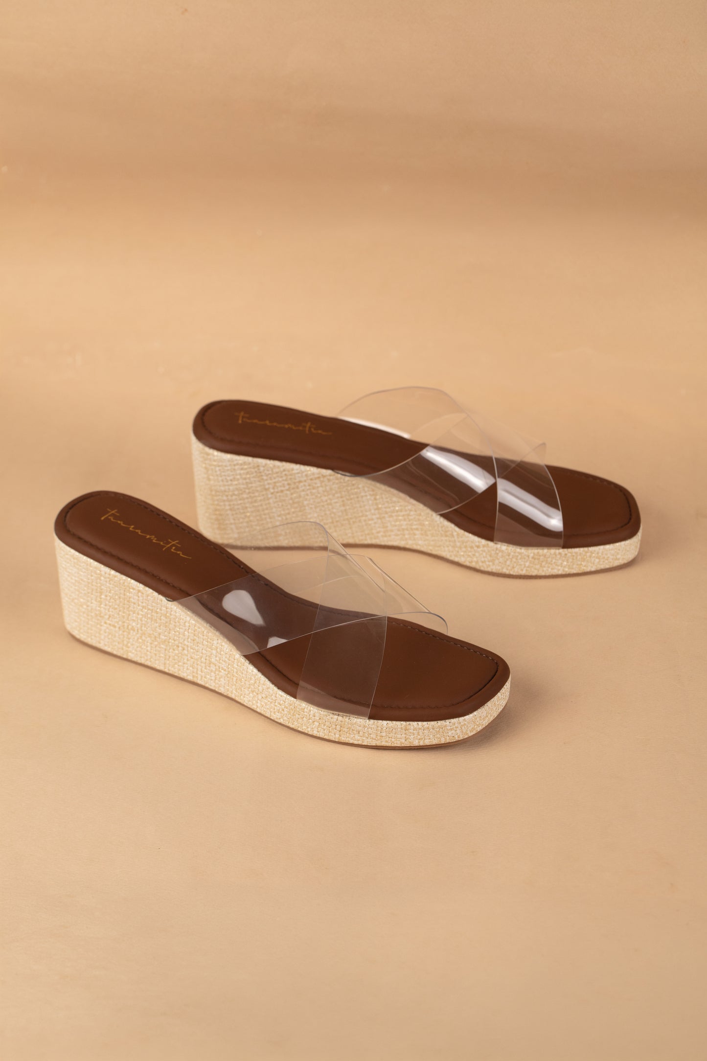 Bella transparent wedges