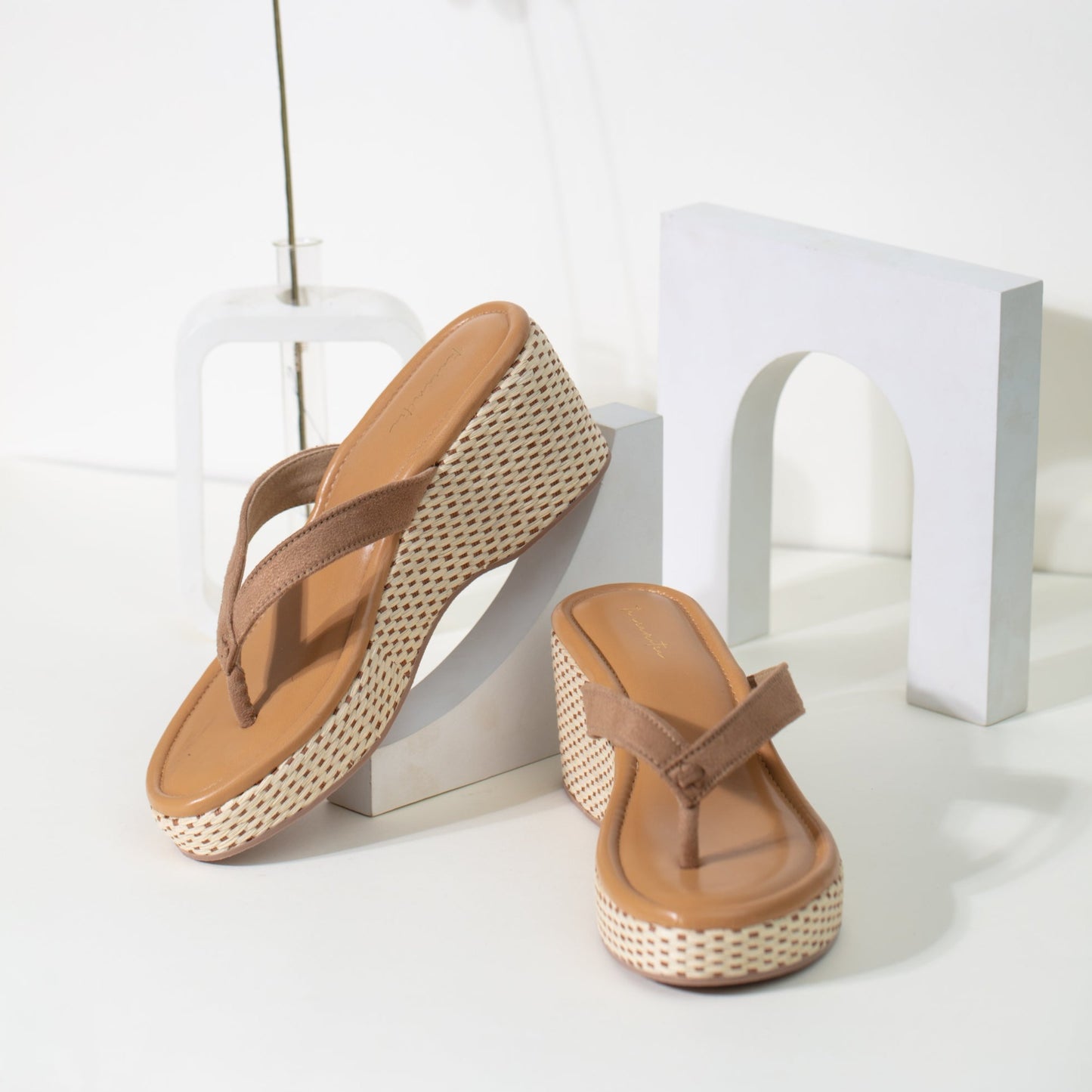 Juniper tan wedge sandals