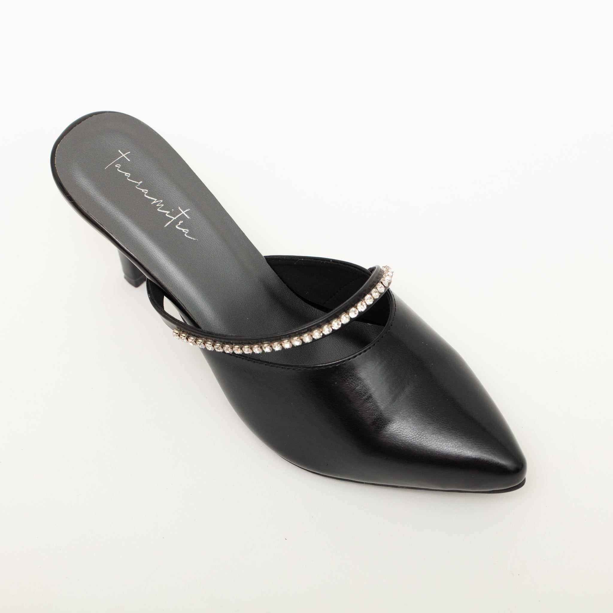 Julie embellished mules in black