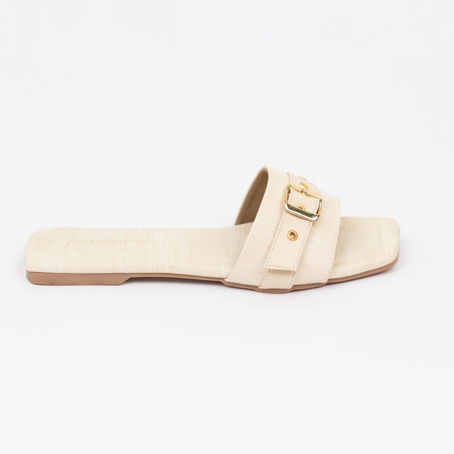 Nova denim flats in beige