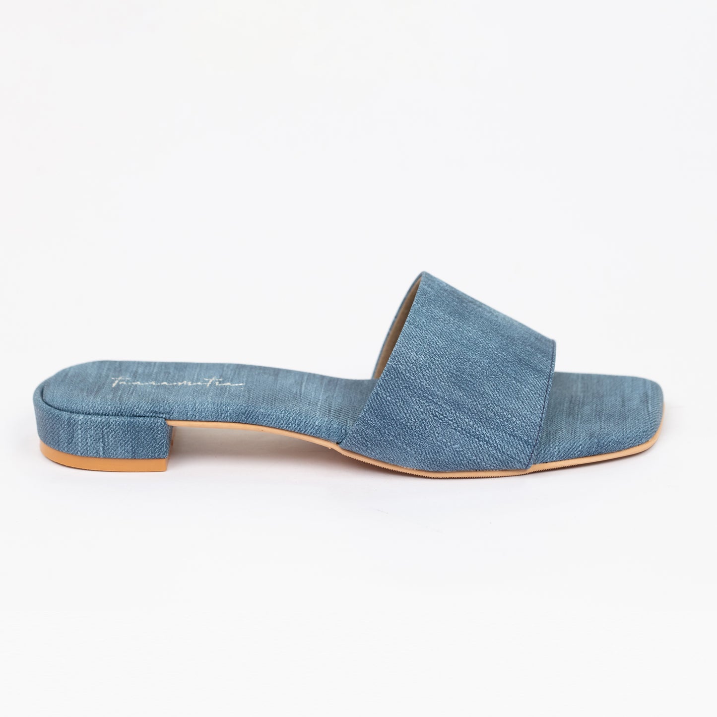 Mika Denim flats in blue