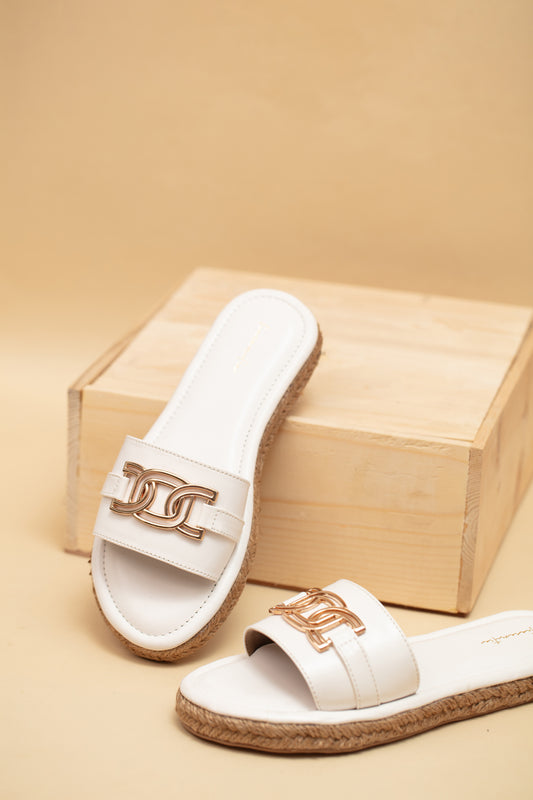 Lilly espadilles in White