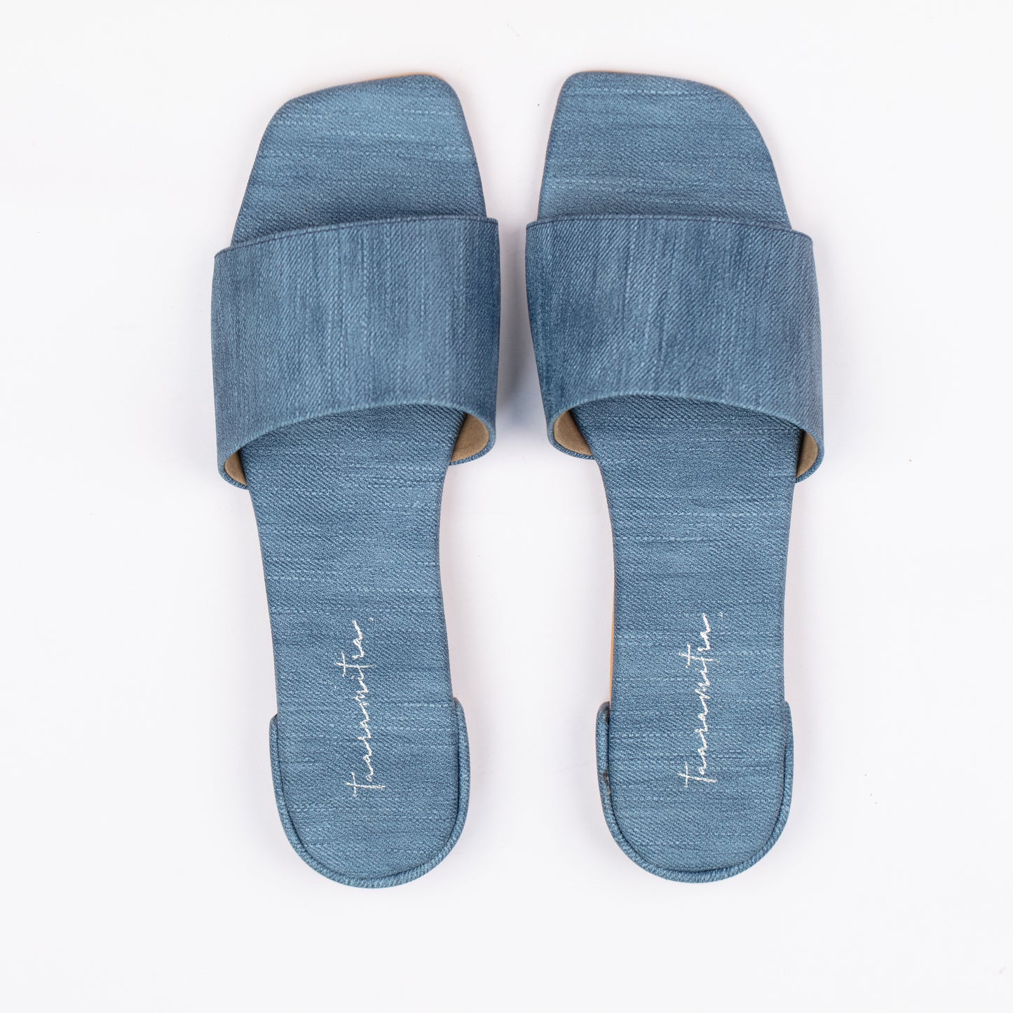 Mika Denim flats in blue