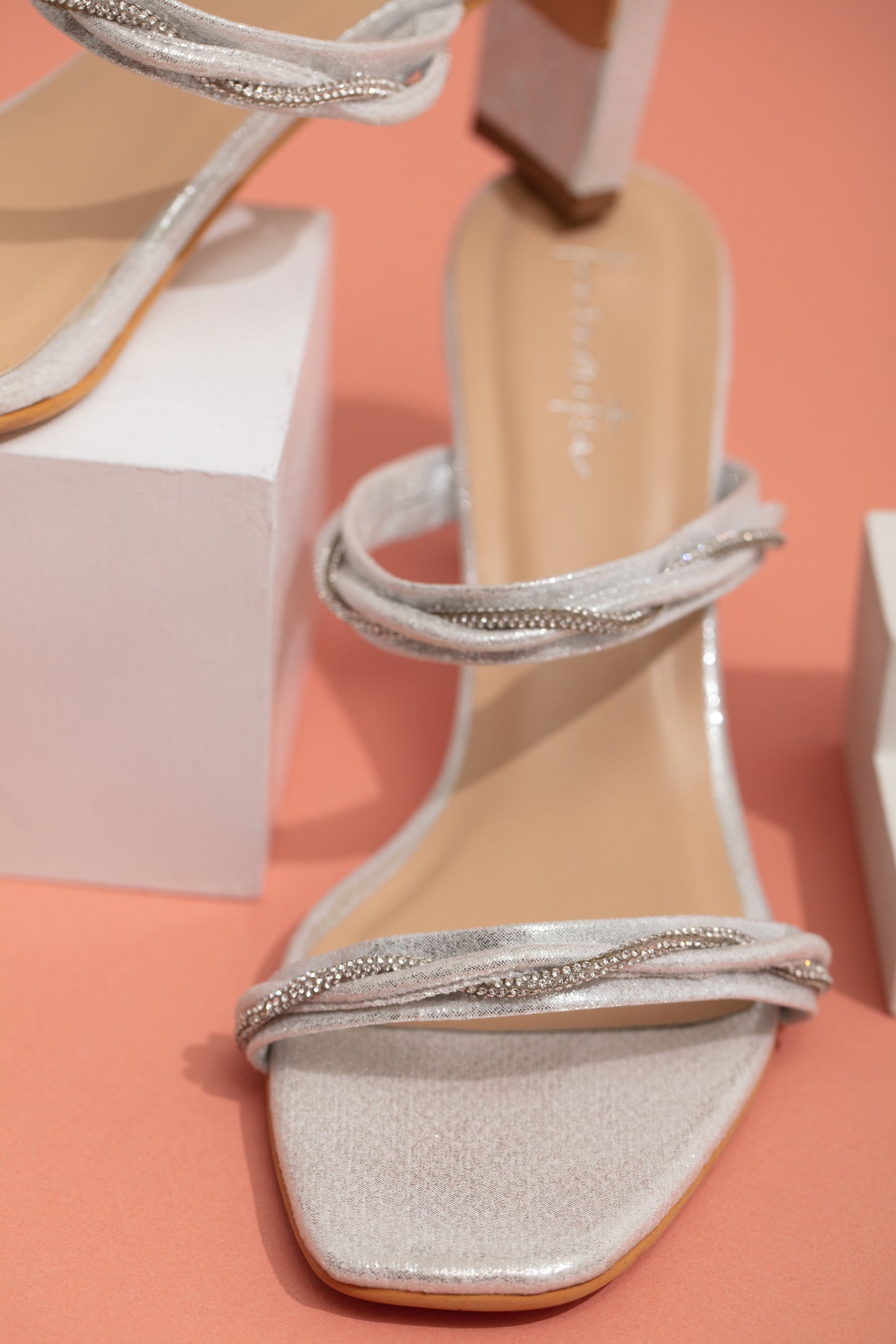 Electric silver heels