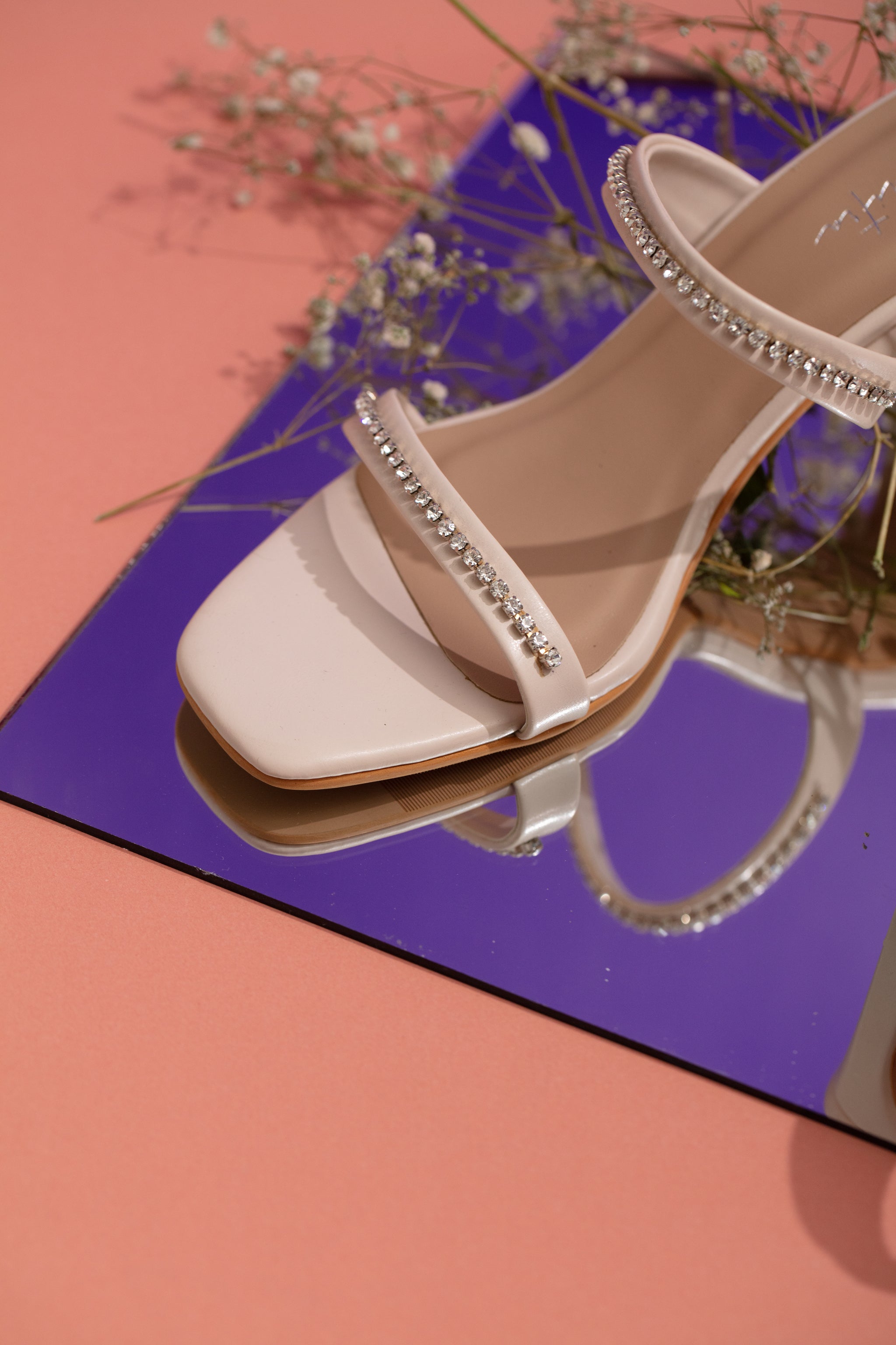 Valentino Garavani Women's Square Toe Pyramid Studded High Heel Sandals |  Bloomingdale's