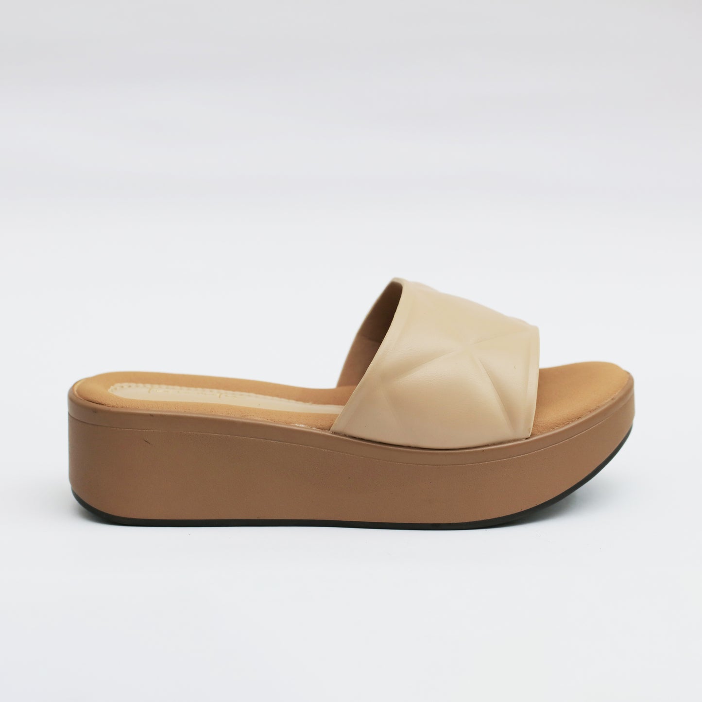 Mista flatform in beige heel sandals