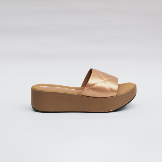 Mista flatform in Rose gold heel sandals