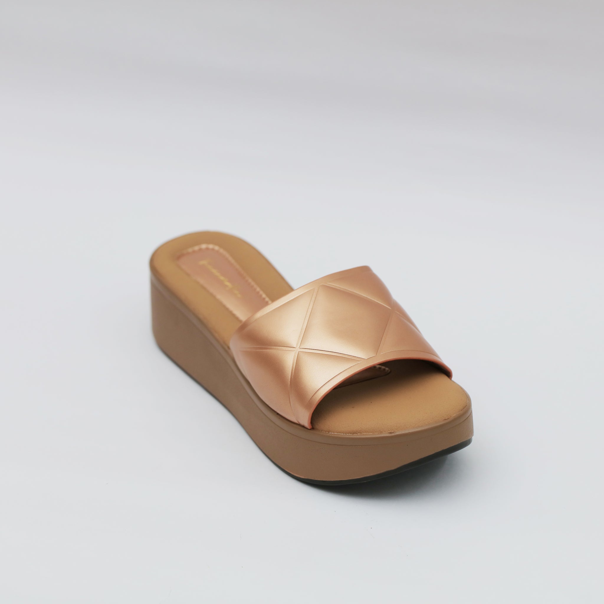 Rose gold flatforms hot sale