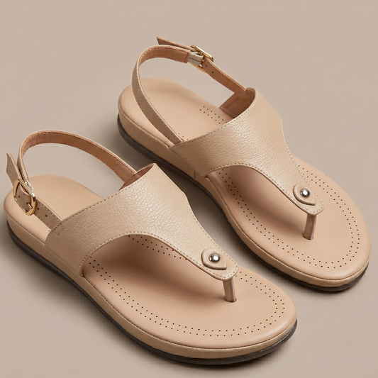Marie comfort sandals in Tan