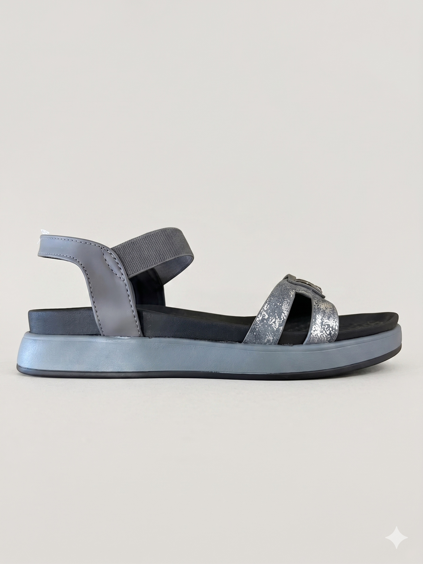 Rosy comfort sandals in grey