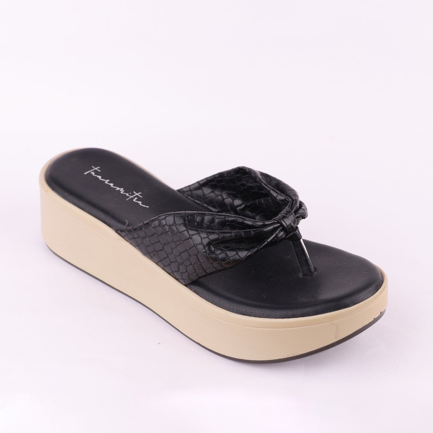 Marina V strap wedges in Black