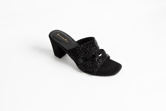 Estella studded heels in Black