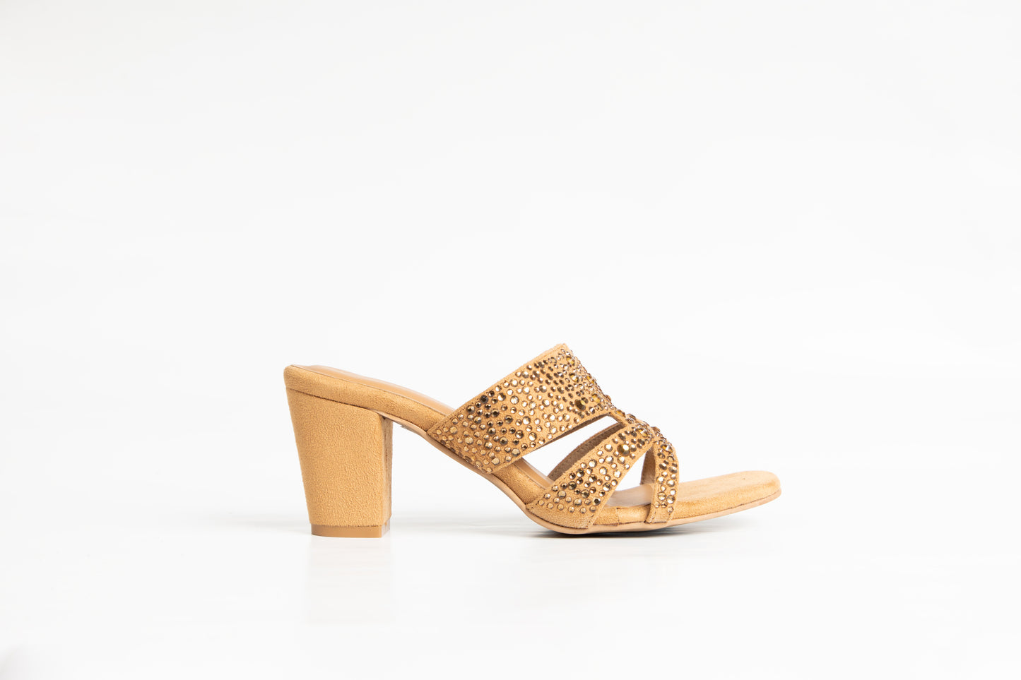 Estella studded heels in Gold