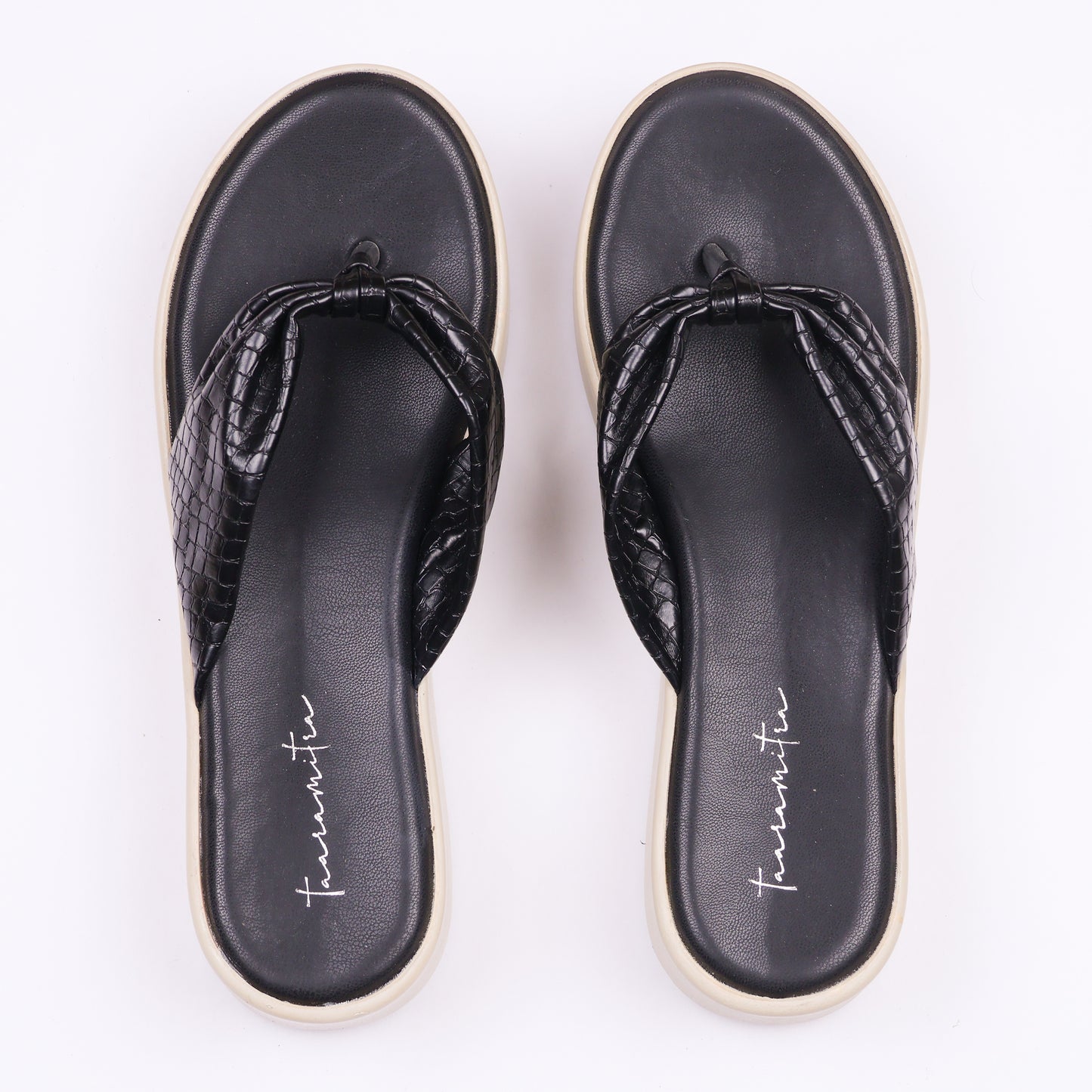 Marina V strap wedges in Black