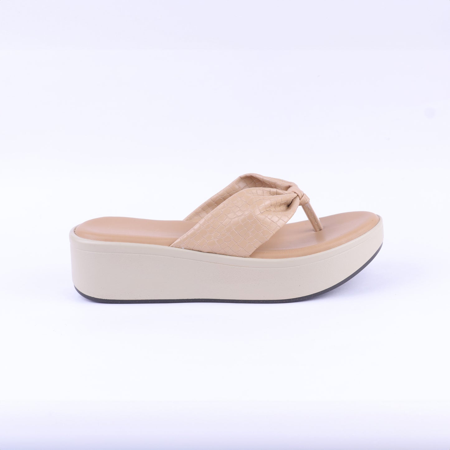 Marina V strap wedges in Beige