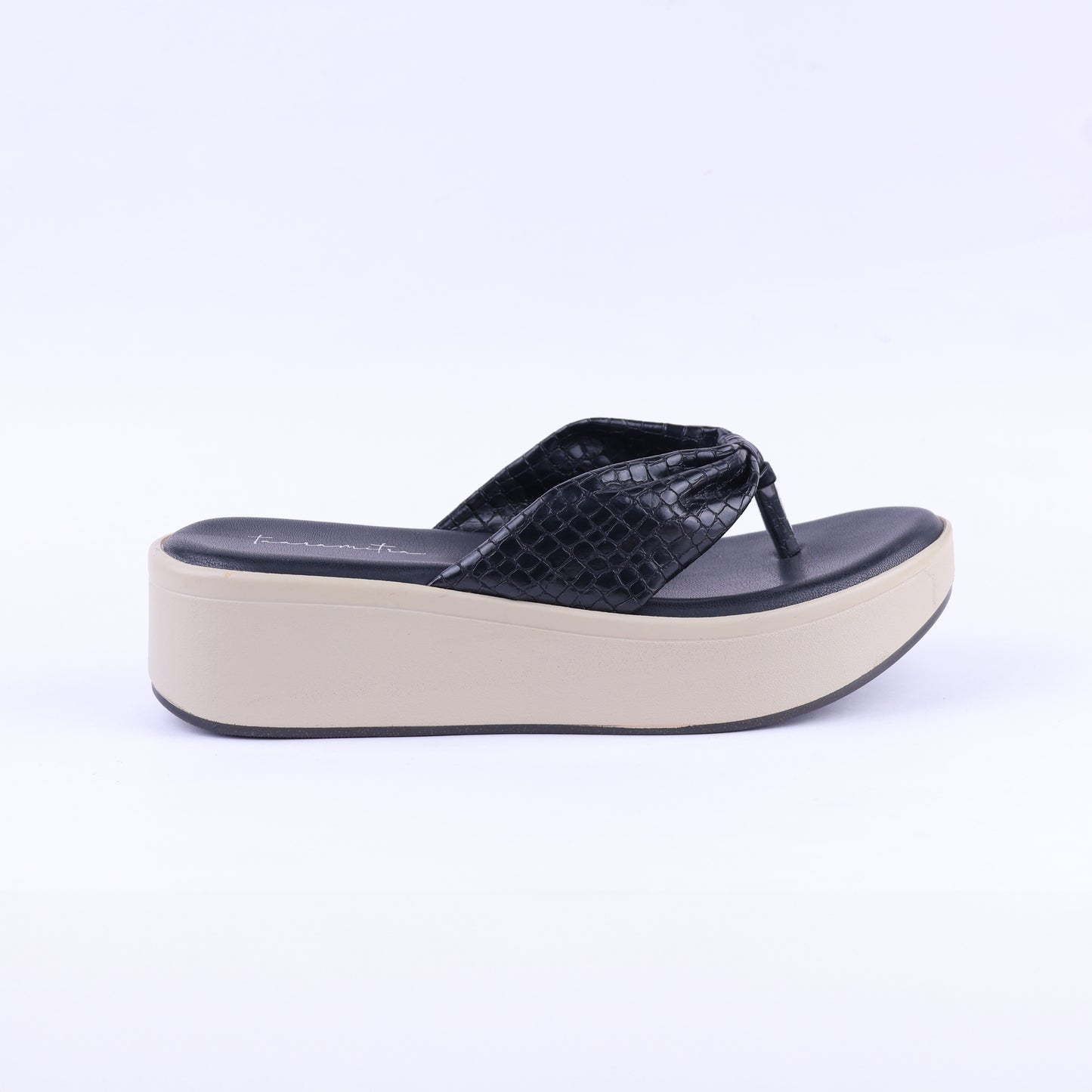 Marina V strap wedges in Black