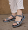 Rosy comfort sandals in grey