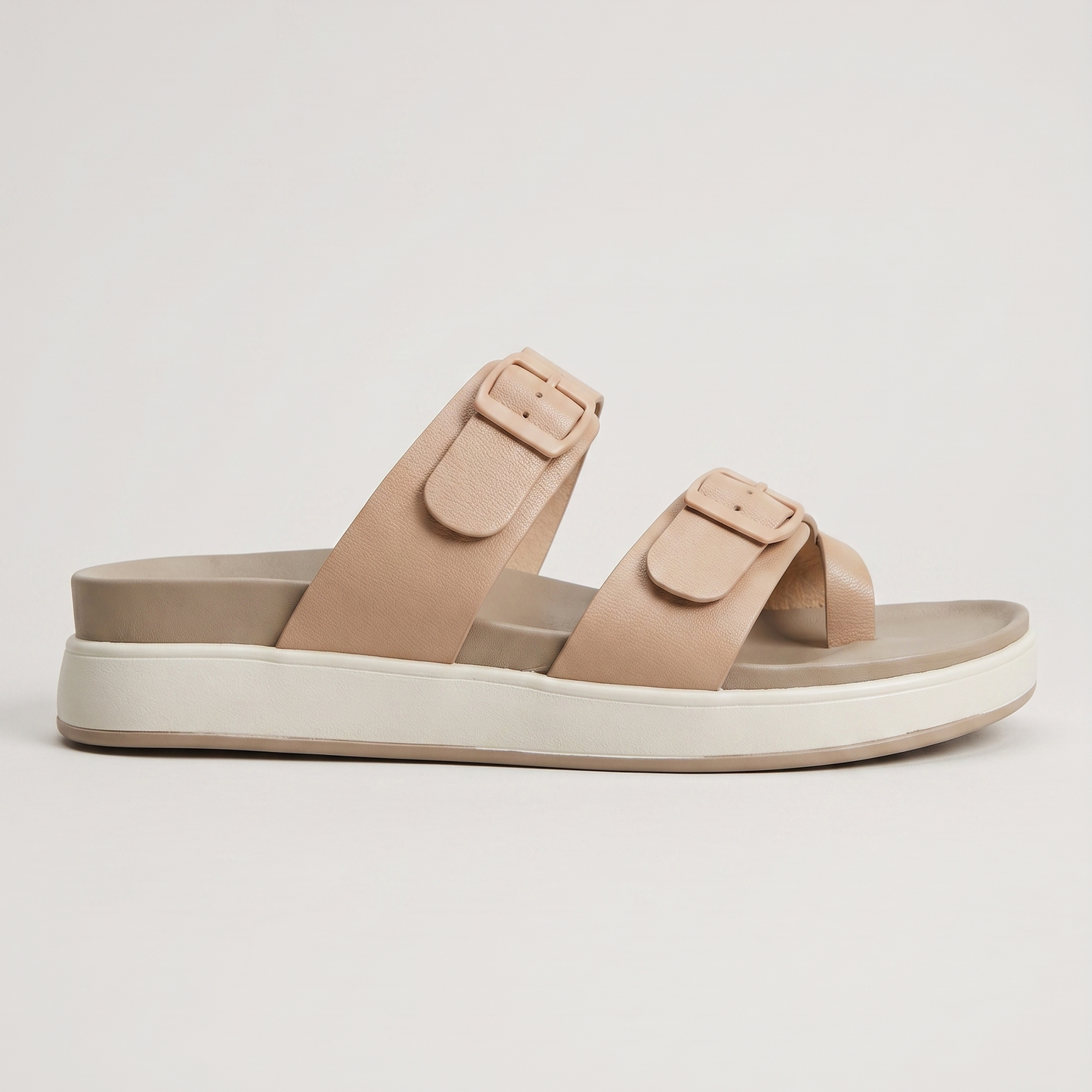 Shreya toe ring flats in Tan