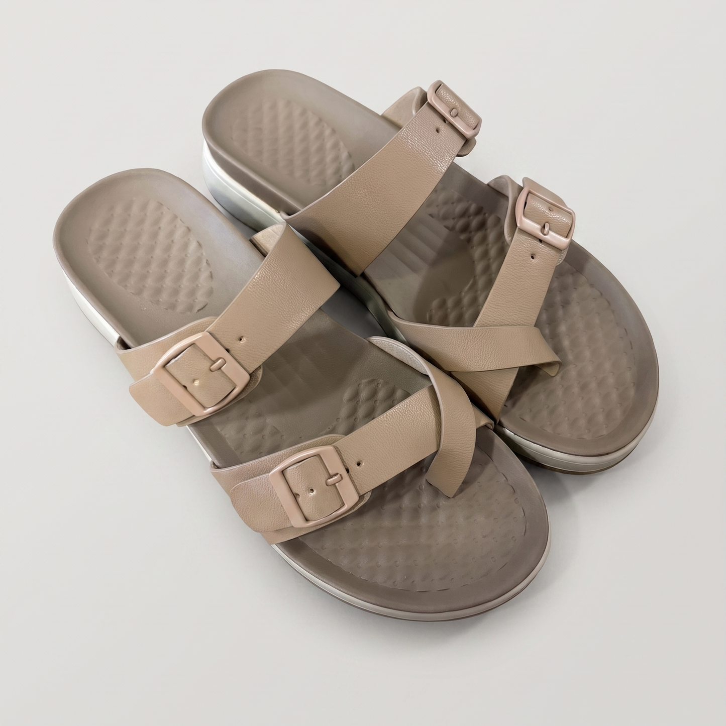 Shreya toe ring flats in Tan