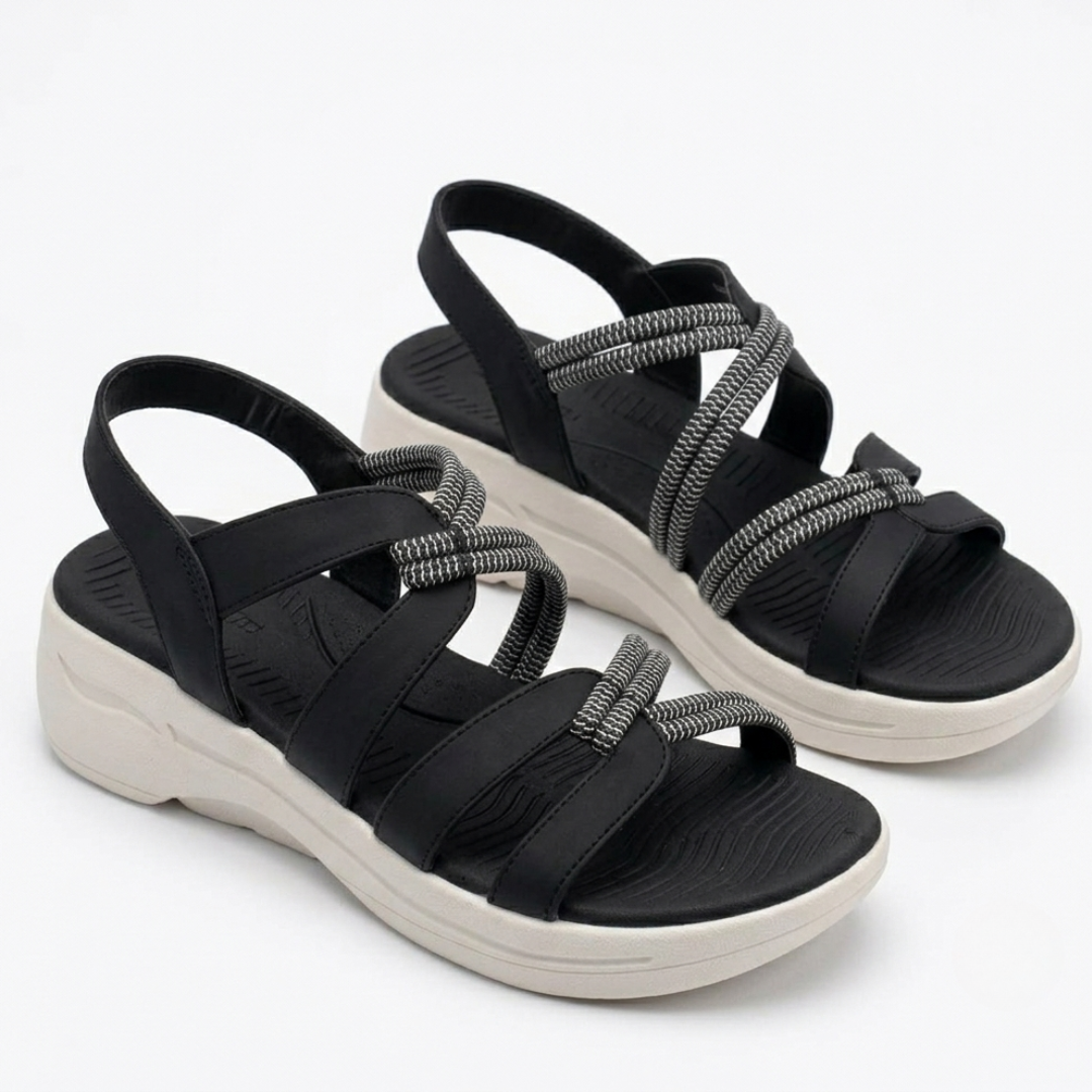 Helena comfort sandals in black