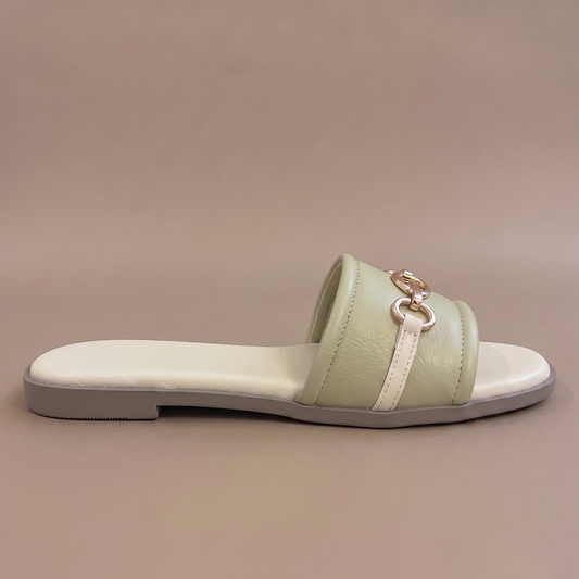 Ira chain sliders in pastel green