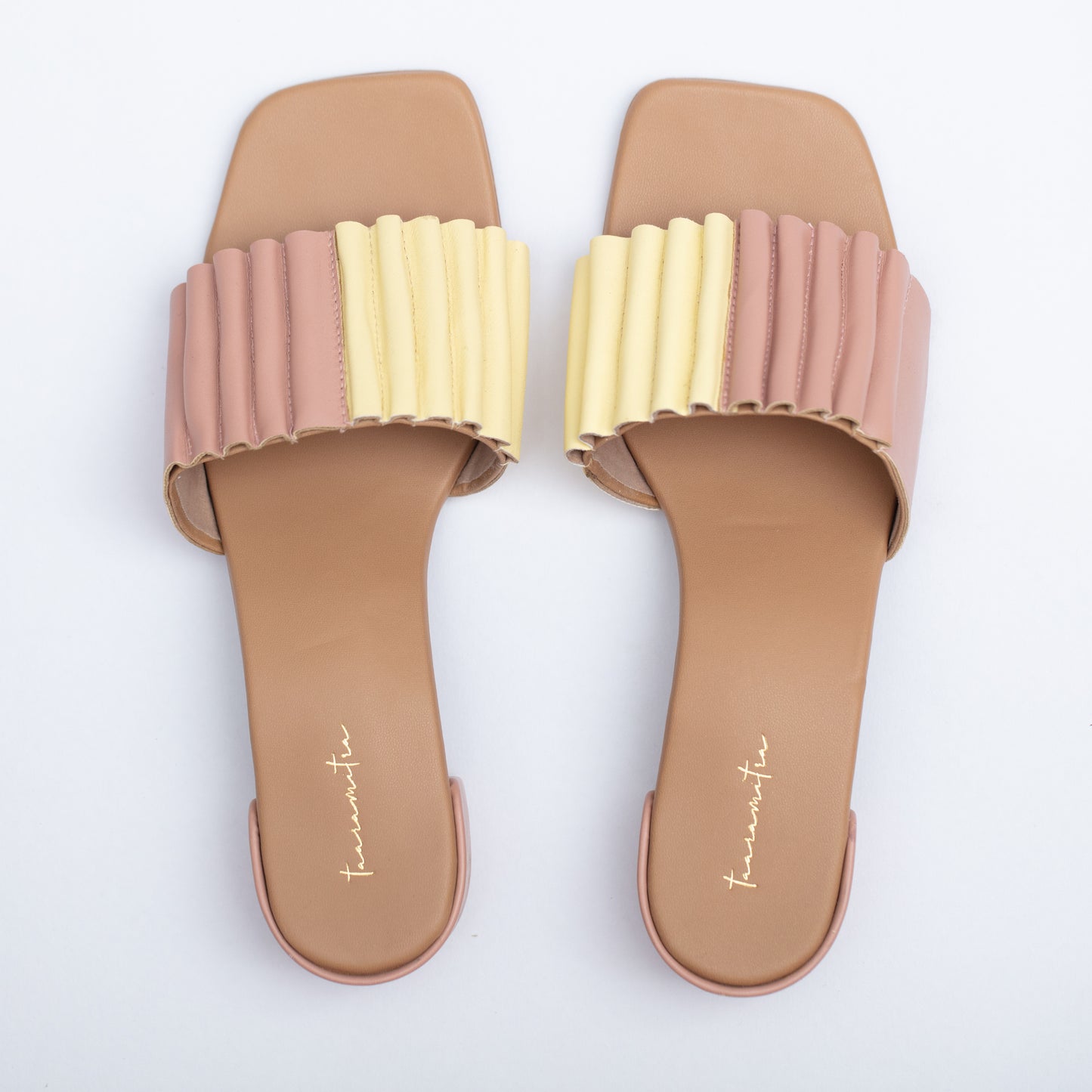 Multicolor block heels in Pastel